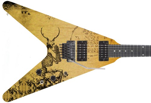 Guitar Skin Axe Wrap Re-skin DIY STARFISH SURPRISE 805 - Picture 22 of 25