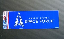 USSF US Space Force Bumper Sticker made in the USA 9.5 x 3.75 inches