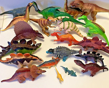 Plastic Dinosaur Toy Figures LOT of 21 Various Brands Species Colors DINOSAURS