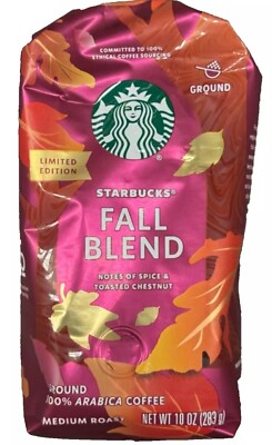 NEW Fall Blend Ground Coffee-Starbucks Limited Edition Fall Blend