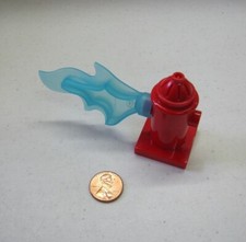 Lego Duplo Red Fire Hydrant W/ Water Stream Fireman Firefighter Fire Station