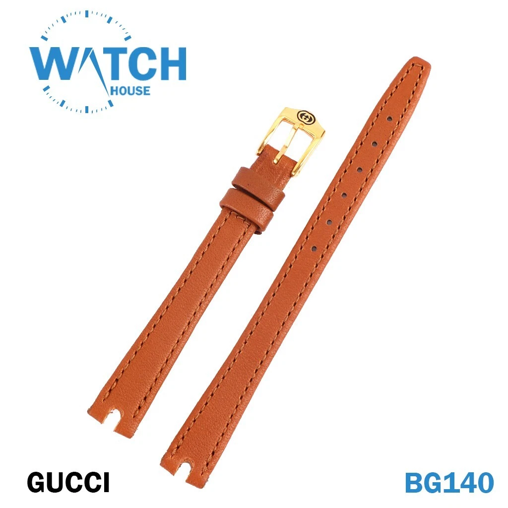 Bracelet bracelet en cuir original GUCCI (2000L) Havan 10 mm, boucle Gucci 8 mm #BG140#