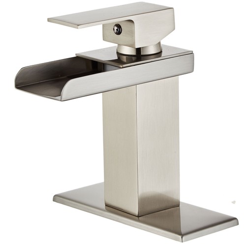 Grifo de baño cascada de 7" cromado/níquel cepillado/negro mate grifo de recipiente - Imagen 3 de 18