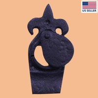 Escutcheon Black Wrought Iron Keyhole Cover 4 3/4h | Renovator's Supply on sale Escutcheon Black Wrought Iron Keyhole Cover 4 3/4h | Renovator's Supply on sale