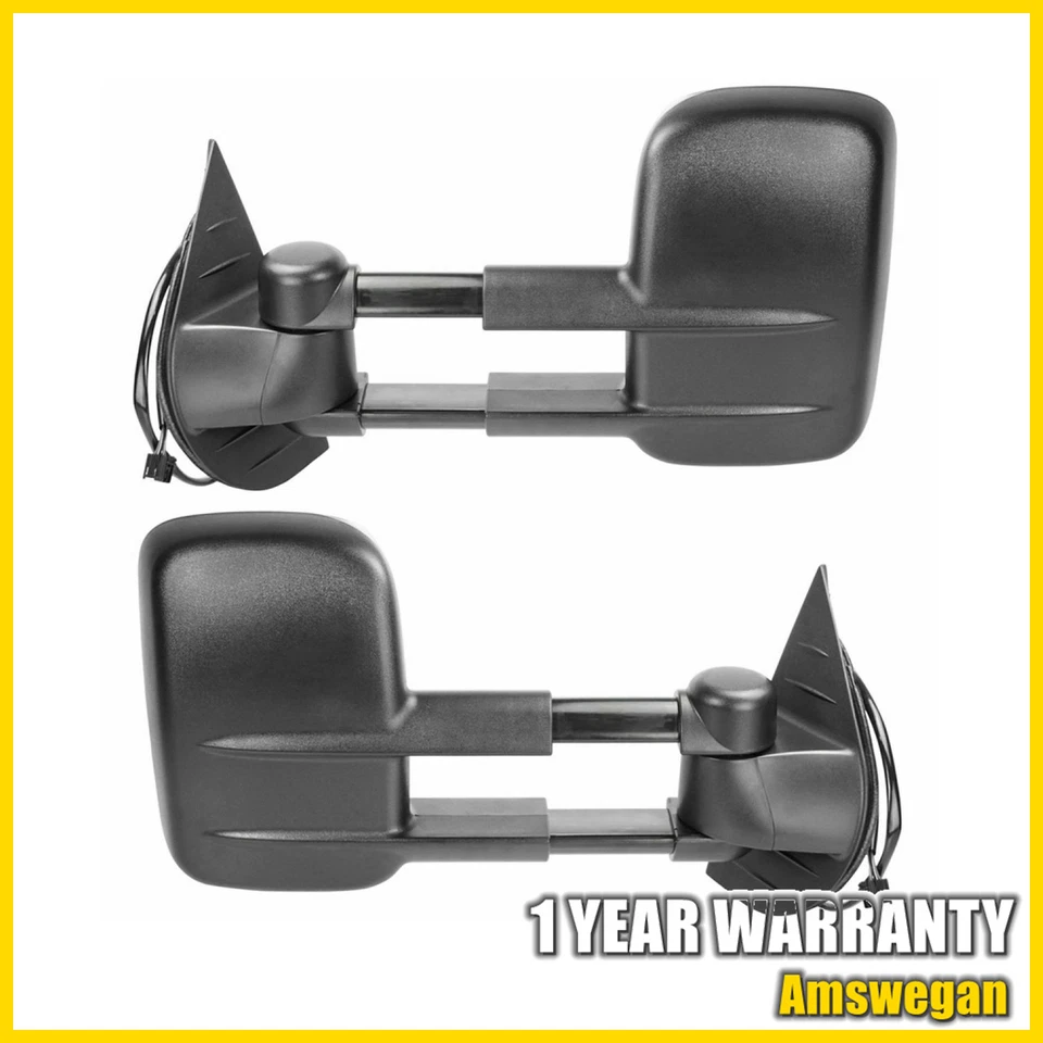 [Pair] Power Heated LED Turn Signal Mirrors For 07-14 Chevrolet GMC Sierra 1500 - Image 3 of 4