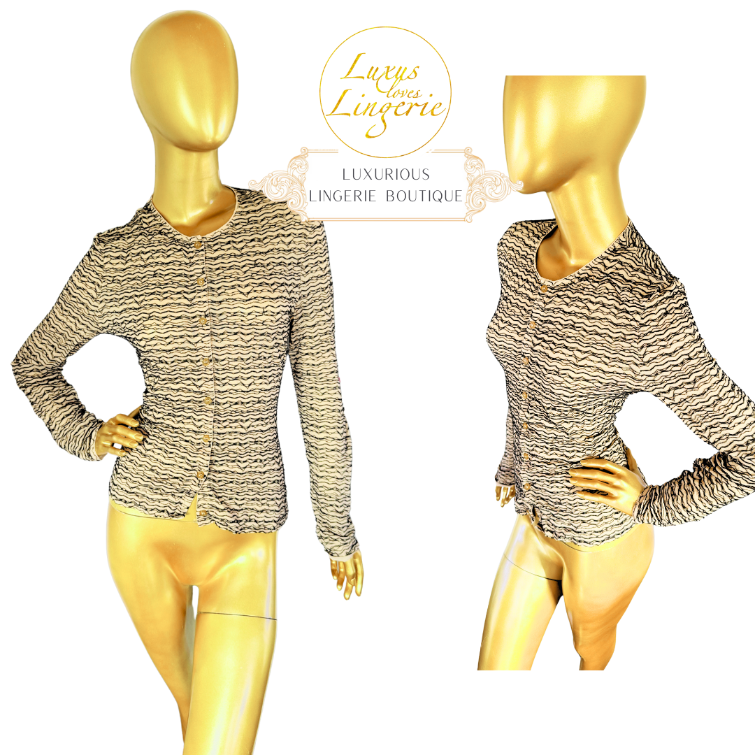 Vivienne Westwood Cardigan By Wolford M Medium Cream Black Vivienne Westwood Cardigan By Wolford M Medium Cream Black