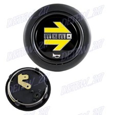For Jdm Gloss Yellow Steering Wheel Horn Button Sport Competition Tuning 59mm