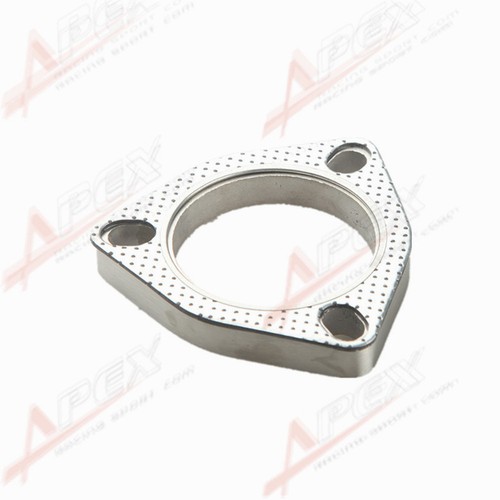 2.75" 3-Bolt 304 Stainless Steel Exhaust Downpipe Flange + Exhaust Gasket - Picture 2 of 4