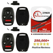 2 For 2011 2012 2013 Honda Civic EX - Keyless Remote Key Fob Uncut Shell Case