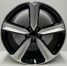 Audi A4 A5 A6 A7 Q5 20" RS4 RS5 Style Alloy Single Replacement Wheel Black D/Cut