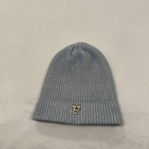 Teddy Fresh Beanie taglia unica ricamato blu righe bianche - Foto 5 di 9