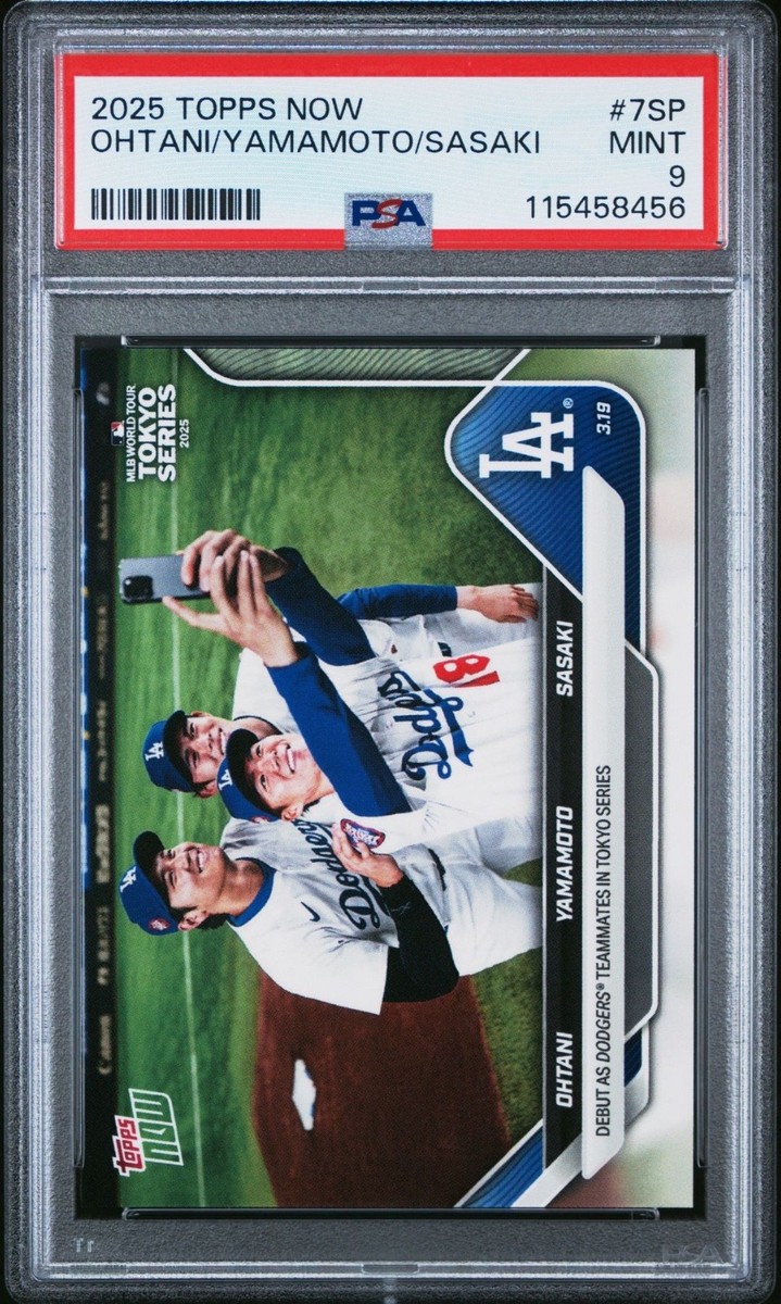 2025 Topps Now MLB Ohtani / Yamamoto / Sasaki #7SP Japan Dodgers