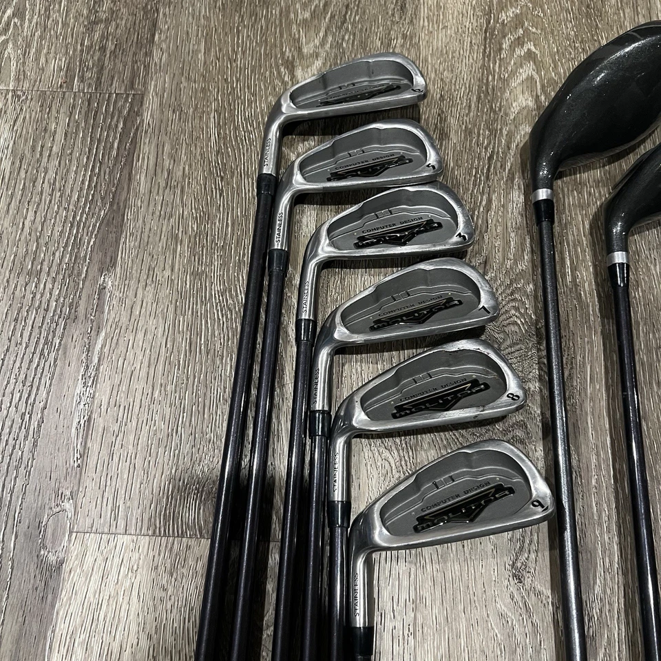 Juego de hierros de madera de gran tamaño Spalding Molitor Driver 1,3, 5 grafito Synchro-Flex Foto 4 de 4