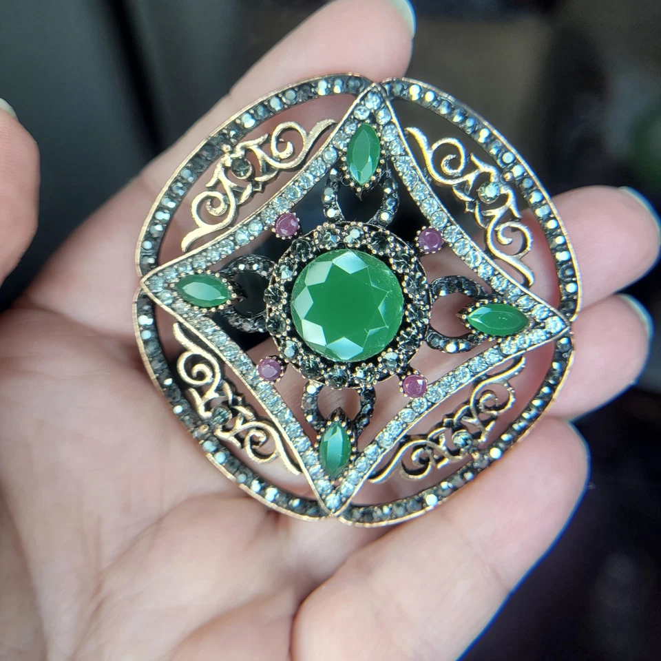 3 RARO Rara Avis Iris Manzana Asesinato en Orient Express Broche Dije Tono Dorado Foto 4 de 4