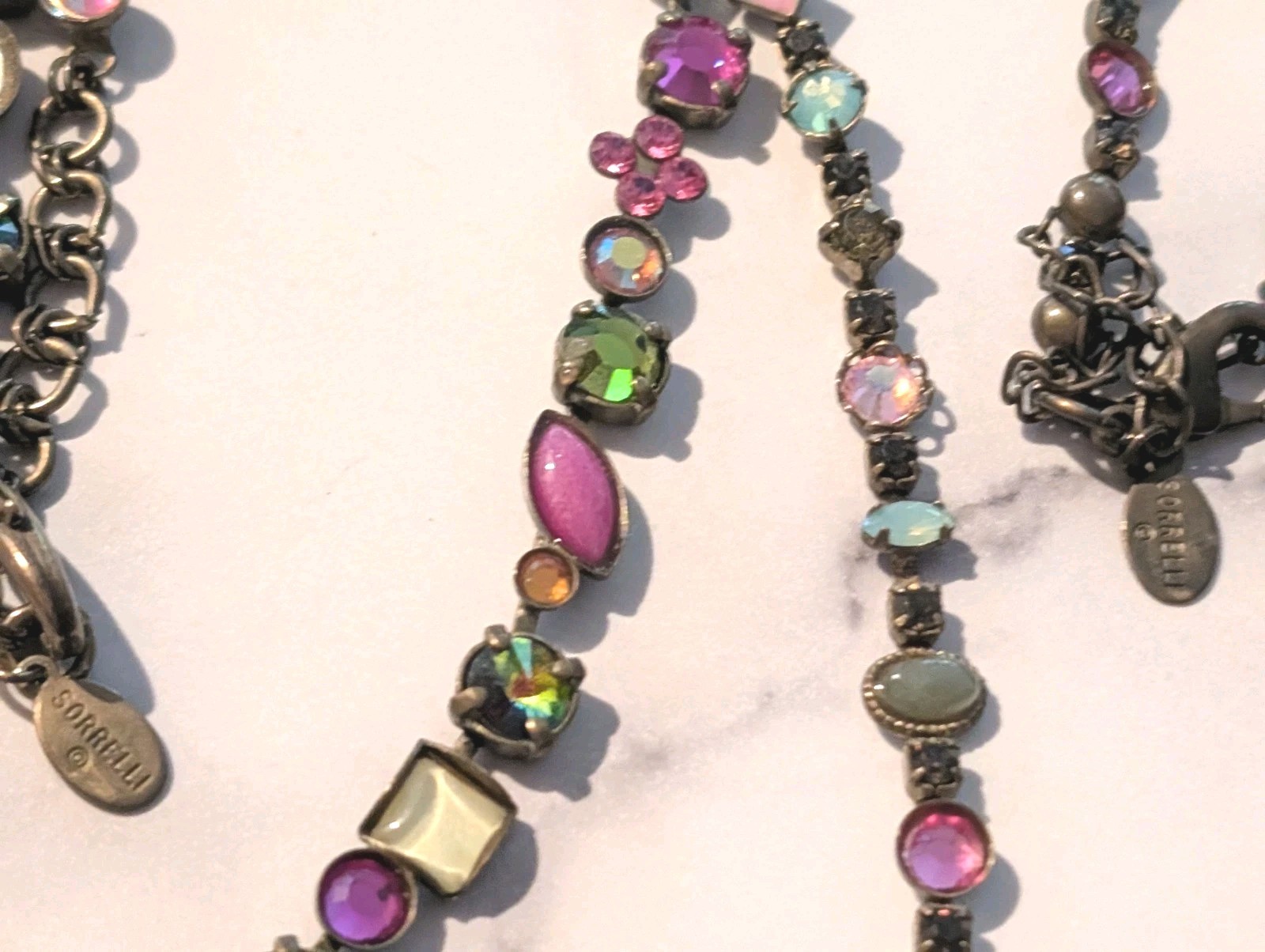 Two Sorrelli Multi Stone Necklaces Coneflower Cho… - image 10