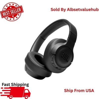 JBL Tune 710BT Wireless Over Ear Bluetooth Headphones   Black Foldable Headset