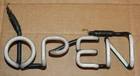 Vintage Open Neon Sign Glass Tube Tubing Replacement Part Section Parts AS IS