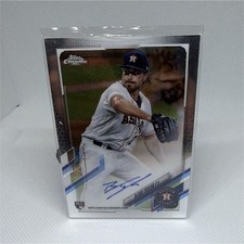 Topps 2021 Chrome Blake Taylor Houston Astros Rookie Autograph RA-BT Card. rookie card picture