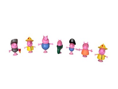 Peppa Pig 7 Stück Figuren Konvolut Sammlung Kinder Spielzeug