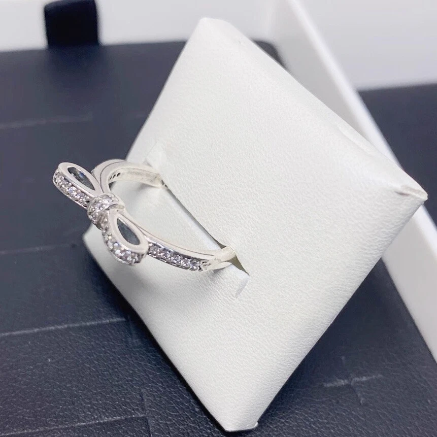 Nuevo Auténtico Anillo de Plata Esterlina 925 Brillante Clásico Lazo Plata Todas las Tallas Foto 3 de 3