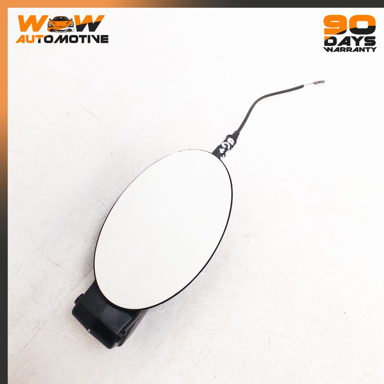 07-11 BENTLEY CONTINENTAL GTC FUEL FILLER GAS TANK DOOR FLAP LID WHITE OEM