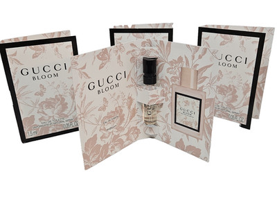 Gucci BLOOM Eau De Toilette Mini Natural Spray Vials (LOT OF 4)