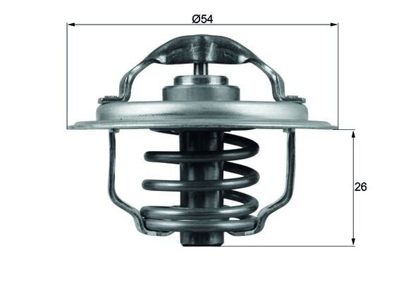 Mahle TX 111 87D Thermostat, KüHlmittel FüR Audi,Chrysler,Dodge,Jeep,Mitsubishi,-image
