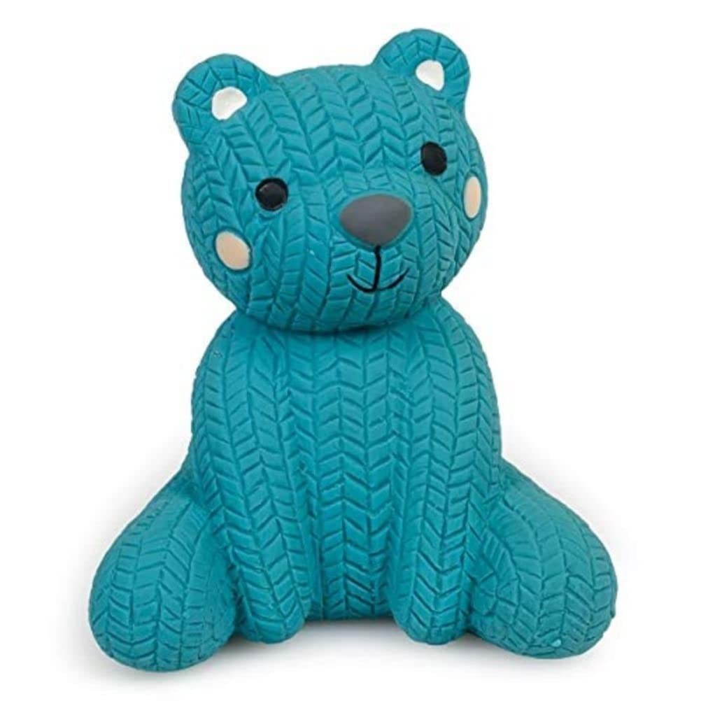 Petface Little Teddy Bear Latex Chew Dog One Size (Pack of 1), Blue