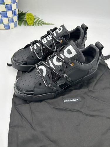 Men’s dolce and Gabbana Portofino leather sneakers size 11 made in Italy - Picture 2 of 14