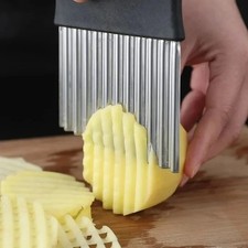 Stainless Steel Potato Wavy Cutter Chopper Vegetable Fruit Slicer Kitchen Tools