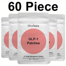 GLP-1 Patches - Weight Loss Slimming Weight Management - 60 Count Patches - US