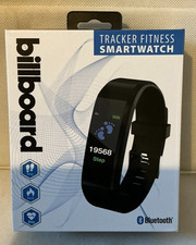 Billboard Tracker Fitness Smartwatch Black Bluetooth Step Heart Rate Model BB265