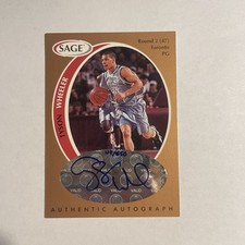 1998 SAGE Authentic Auto Bronze /650 Tyson Wheeler #A46 Rookie Auto RC