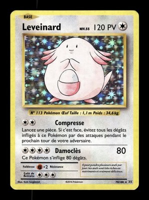 Pokemon Karte Leveinard Holo 70/108 Evolutions Französisch