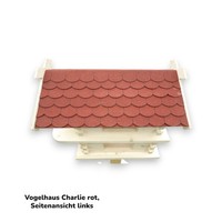Vogelhaus Charlie Rot FutterhäUschen Spender Balkondekoration Terrasse
