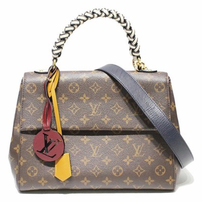 Louis Vuitton Cluny MM M44669 Monogram Handbag Shoulder Bag 2WAY Brown Leather r