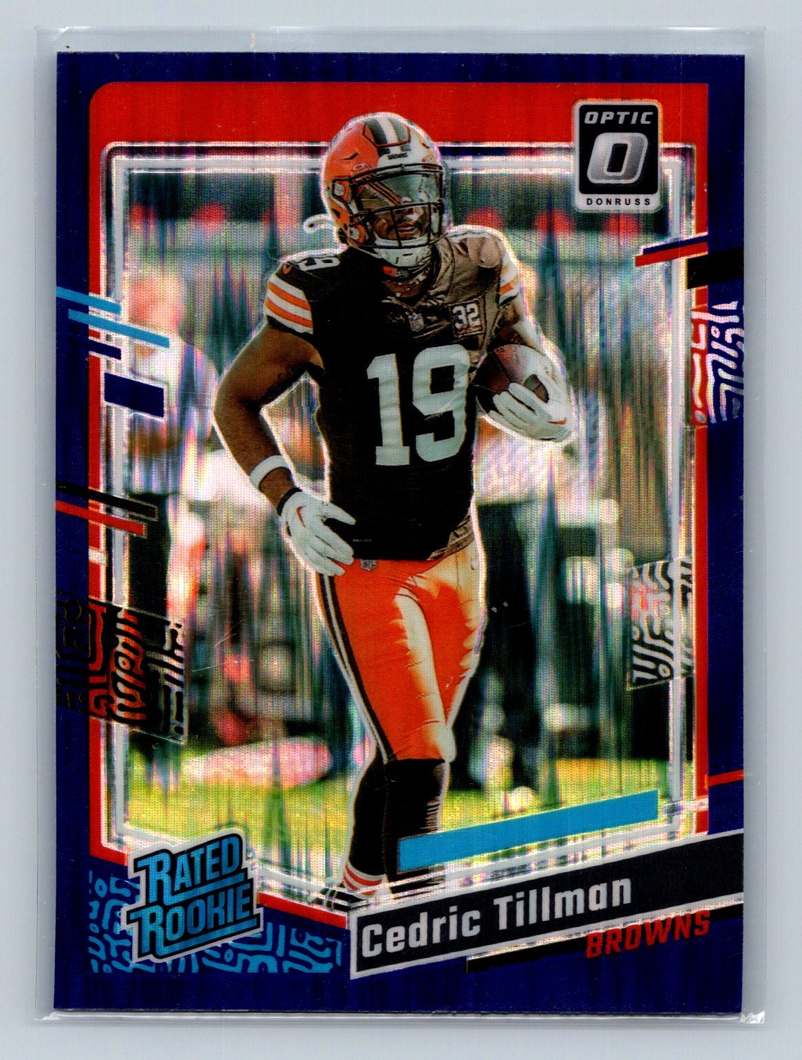 2023 Donruss Optic #224 Cedric Tillman Purple Shock Rookie Browns (RC)