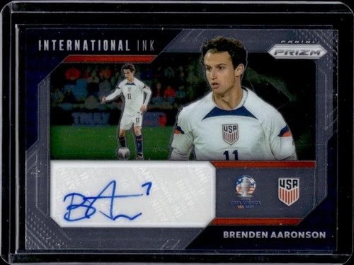 2024-25 Panini Prizm Copa America Brenden Aaronson International Ink Auto #II-BA