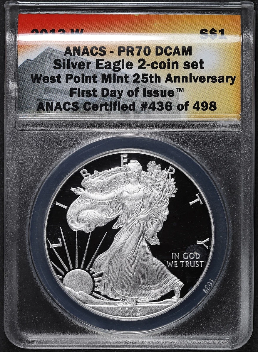 American Eagle MS 70 Graded 2013 Silver Bullion Coins for sale | eBay