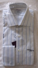 T. M. Lewin Men's Long Sleeve Business/Smart Shirt (size 15.5, double cuffs)