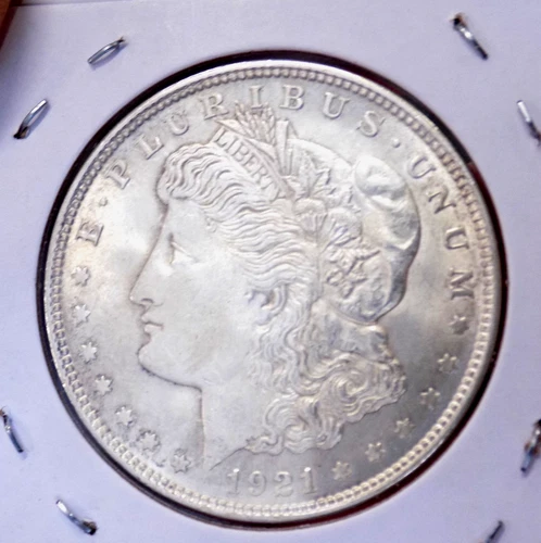 MORGAN SILVER DOLLAR 1921 GEM BU MS+++++ BLAZING HIGH GRADE PQ