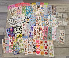 Sandylion naklejka zestaw vintage Barbie Hannah Disney Military Fuzzy Puffy Brokat 