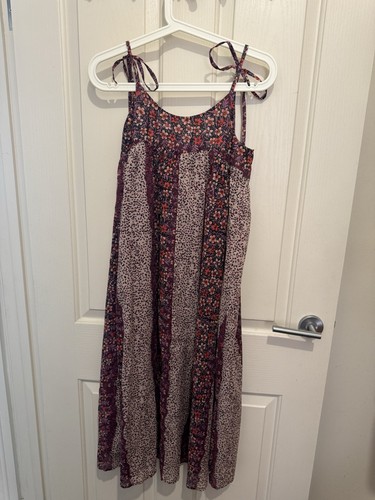 Auguste Dress Size 8 Kneelength Thin Straps Purple Cotton Blend Brand New - Picture 4 of 4