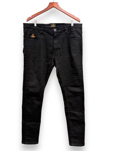 VIVIENNE WESTWOOD Anglomania Schwarz Herren Skinny Leg Jeans 36 W38 L 33 S26