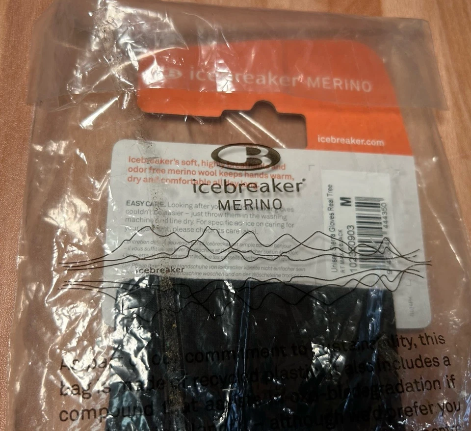 Guantes ligeros Icebreaker polar real 88 % lana merino unisex adulto mediano Foto 3 de 4