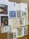 GB UK 12 different FDC covers all with blocks / miniature sheets