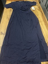 Karen Kane Faux Wrap Midi Women’s Size Medium Navy Dress New W/Tags Made USA