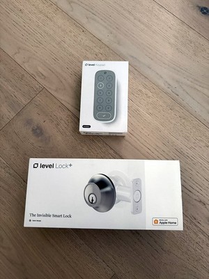 Level Lock+ Smart Lock Satin Nickel + Level Keypad - New In Box, Apple Home
