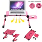 Folding Laptop Desk Table Bed Adjustable Portable Computer Stand Tray Furniture