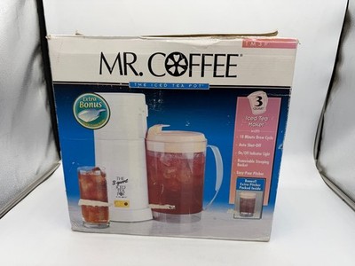 VTG Mr. Coffee Iced Tea Maker 3 Quart Pot TM3P w/ BONUS Pitcher & Sugar Scoop